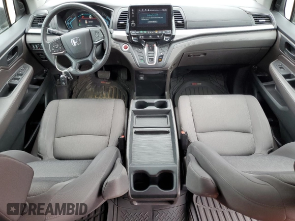 2018 Honda Odyssey EX with VIN 5FNRL6H5XJB069136, listed as a Copart auction lot 51873105 with 43,205 mi miles and Salvage title. Bid and sale history available at DreamBid. Image 8.