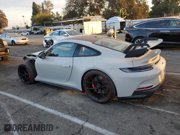 2023 Porsche 911 GT3 with VIN WP0AC2A91PS270549, listed as a Copart auction lot 78500294 with 1,636 mi miles and Salvage Title. Bid and sale history available at DreamBid. Image 2.