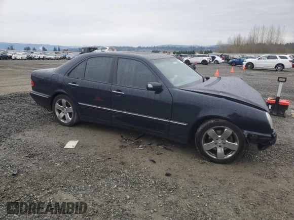 2002 Mercedes-Benz E-Class with VIN WDBJF82J62X063720, listed as a Copart auction lot 84763074 with 0 mi miles and Salvage Title. Bid and sale history available at carsss.com. Image 4.