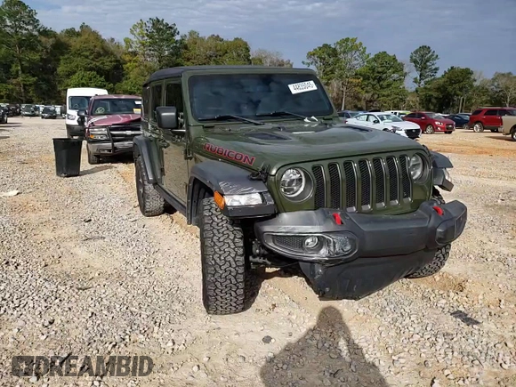 2022 Jeep Wrangler Unlimited Rubicon with VIN 1C4HJXFN1NW176037, listed as a Copart auction lot 44835045 with 36,043 mi miles and Salvage title. Bid and sale history available at DreamBid. Image 12.