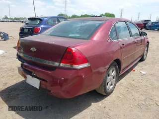 2009 Chevrolet Impala LT with VIN 2G1WT57N691159549, listed as a IAAI auction lot 42203935 with 190,025 mi miles and . Bid and sale history available at DreamBid. Image 4.