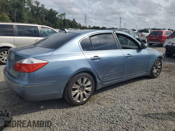 2009 Hyundai Genesis with VIN KMHGC46E19U033171, listed as a Copart auction lot 72803864 with 401,490 mi miles and Non Repairable. Bid and sale history available at carsss.com. Image 3.