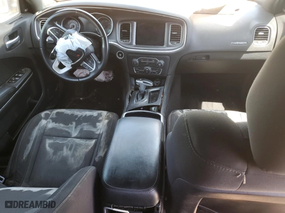 2017 Dodge Charger SXT with VIN 2C3CDXHG0HH572113, listed as a Copart auction lot 53451995 with 0 mi miles and Salvage Title. Bid and sale history available at carsss.com. Image 8.