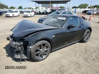 2017 Mazda MX-5 Miata RF Grand Touring with VIN JM1NDAM73H0104498, listed as a Copart auction lot 71321294 with 85,810 mi miles and Salvage Title. Bid and sale history available at carsss.com. Image 1.