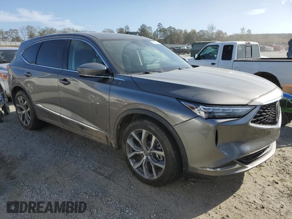 2023 Acura MDX w/Technology Package with VIN 5J8YE1H41PL004666, listed as a Copart auction lot 78571344 with 23,885 mi miles and Clean Title. Bid and sale history available at carsss.com. Image 4.