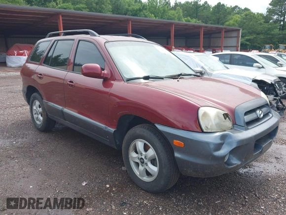 2005 Hyundai Santa Fe GLS with VIN KM8SC13D85U928056, listed as a IAAI auction lot 42366014 with 131,732 mi miles and . Bid and sale history available at DreamBid. Image 1.