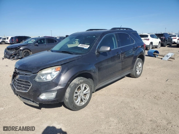 2016 Chevrolet Equinox LT with VIN 2GNALCEK6G6188152, listed as a Copart auction lot 49868445 with 138,739 mi miles and Salvage Title. Bid and sale history available at carsss.com. Image 1.