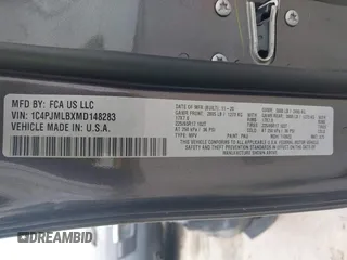 2021 Jeep Cherokee Altitude с VIN 1C4PJMLBXMD148283, выставлен на аукционе IAAI как лот 41956141 с пробегом 49 115 миль миль и . История ставок и продаж доступна на DreamBid. Изображение 9.