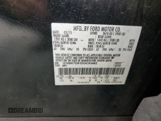 2013 Ford Explorer XLT z VIN 1FM5K7D91DGC93482, wystawiony jako Copart lot #58379465 z przebiegiem 196 804 mil mil oraz Szkoda całkowita • Salvage title. Historia ofert i sprzedaży dostępna na DreamBid. Obrazek 12.
