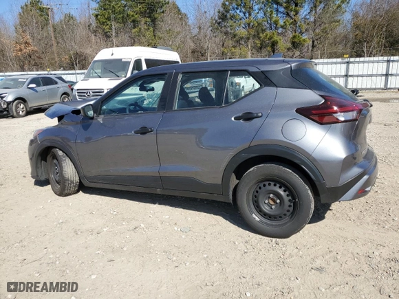2024 Nissan Kicks S with VIN 3N1CP5BV2RL490717, listed as a Copart auction lot 48554895 with 47,823 mi miles and Salvage Title. Bid and sale history available at carsss.com. Image 2.