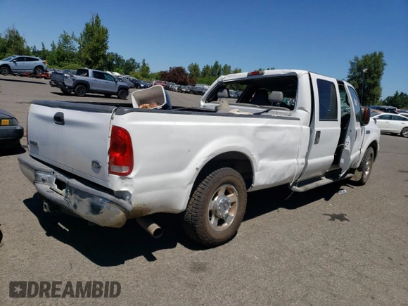 2005 Ford F-250 XL with VIN 1FTSW20P85EC42755, listed as a Copart auction lot 59545484 with Not Provided miles and Salvage Title. Bid and sale history available at DreamBid. Image 3.