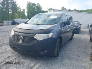 2015 Nissan Quest SV with VIN JN8AE2KP2F9127935, listed as a IAAI auction lot 42139603 with 150,041 mi miles. Bid and sale history available at carsss.com. Image 2.