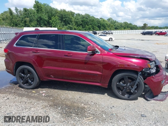 2016 Jeep Grand Cherokee Overland z VIN 1C4RJECG6GC401782, wystawiony jako IAAI lot #42442771 z przebiegiem 104 196 mil mil oraz . Historia ofert i sprzedaży dostępna na DreamBid. Obrazek 13.