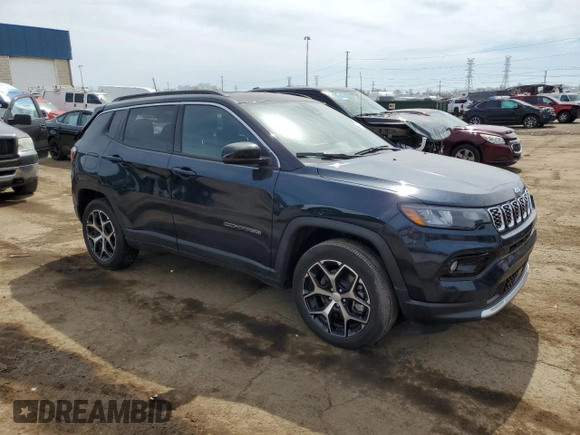2024 Jeep Compass Limited with VIN 3C4NJDCN5RT160022, listed as a Copart auction lot 54231975 with 8,848 mi miles and Salvage title. Bid and sale history available at DreamBid. Image 4.