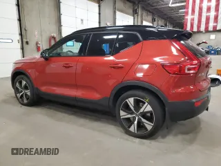 2021 Volvo XC40 with VIN YV4ED3UR8M2529871, listed as a Copart auction lot 57584345 with 35,609 mi miles and Salvage title. Bid and sale history available at DreamBid. Image 2.