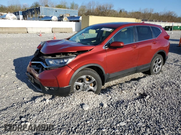 2018 Honda CR-V EX-L with VIN 2HKRW2H84JH613464, listed as a Copart auction lot 53984255 with 55,494 mi miles and Salvage Title. Bid and sale history available at carsss.com. Image 1.