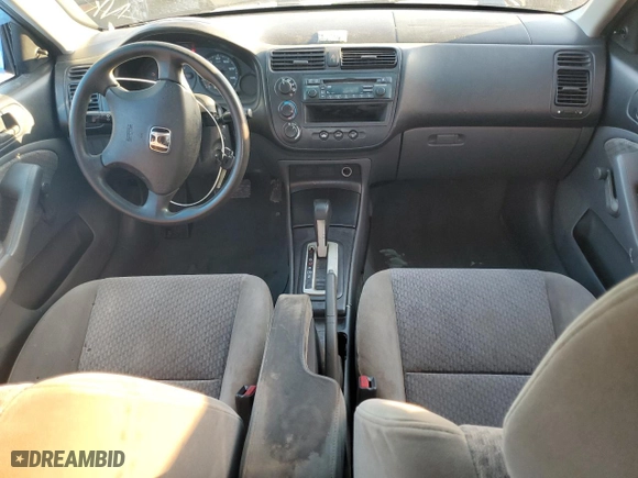 2004 Honda Civic VP with VIN 2HGES16384H553165, listed as a Copart auction lot 47554535 with 195,272 mi miles and Salvage Title. Bid and sale history available at carsss.com. Image 8.