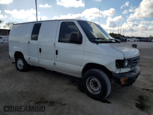 2007 Ford Econoline Cargo Commercial with VIN 1FTNE14W67DA71363, listed as a Copart auction lot 44397965 with 249,757 mi miles and Salvage Title. Bid and sale history available at DreamBid. Image 4.