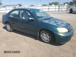 2001 Honda Civic LX with VIN JHMES16541S010074, listed as a Copart auction lot 73239894 with 173,988 mi miles and Salvage Title. Bid and sale history available at carsss.com. Image 4.