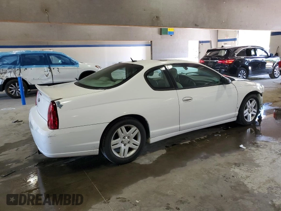 2006 Chevrolet Monte Carlo z VIN 2G1WN151269365290, wystawiony jako Copart lot #55768425 z przebiegiem 215 211 mil mil oraz Szkoda całkowita • Salvage title. Historia ofert i sprzedaży dostępna na DreamBid. Obrazek 3.