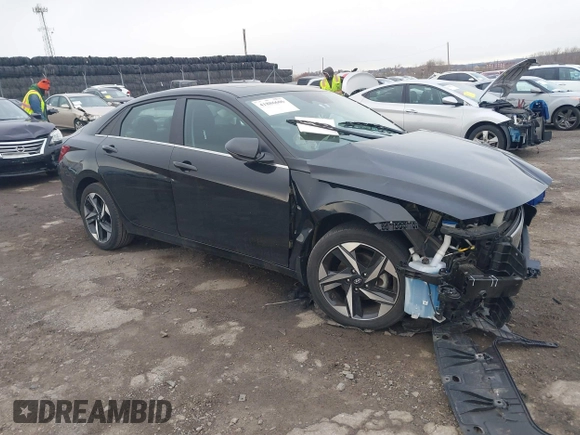 2023 Hyundai Elantra Limited with VIN KMHLP4AG6PU400980, listed as a IAAI auction lot 41886606 with 19,219 mi miles and . Bid and sale history available at DreamBid. Image 1.