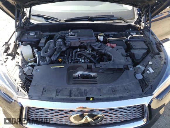 2020 Infiniti QX50 LUXE with VIN 3PCAJ5M36LF111628, listed as a Copart auction lot 44840512 with 3,429 mi miles. Bid and sale history available at carsss.com. Image 7.