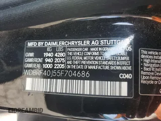2005 Mercedes-Benz C 230 Kompressor z VIN WDBRF40J55F704686, wystawiony jako Copart lot #54995365 z przebiegiem 247 576 mil mil oraz Szkoda całkowita • Salvage title. Historia ofert i sprzedaży dostępna na DreamBid. Obrazek 13.