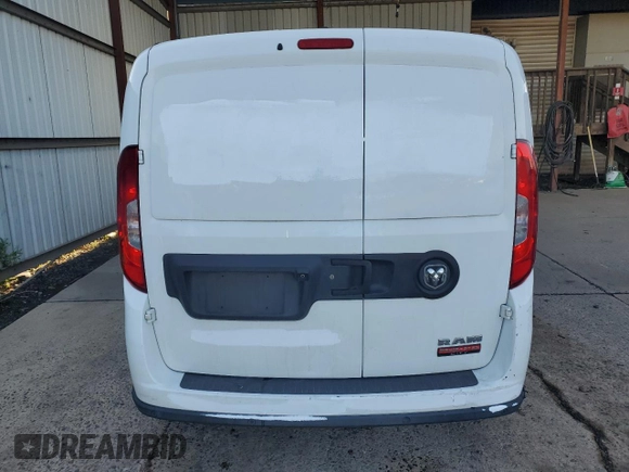 2017 Ram ProMaster City Cargo Tradesman SLT with VIN ZFBERFBB0H6E07666, listed as a Copart auction lot 60877895 with 115,367 mi miles and Clean title. Bid and sale history available at DreamBid. Image 6.
