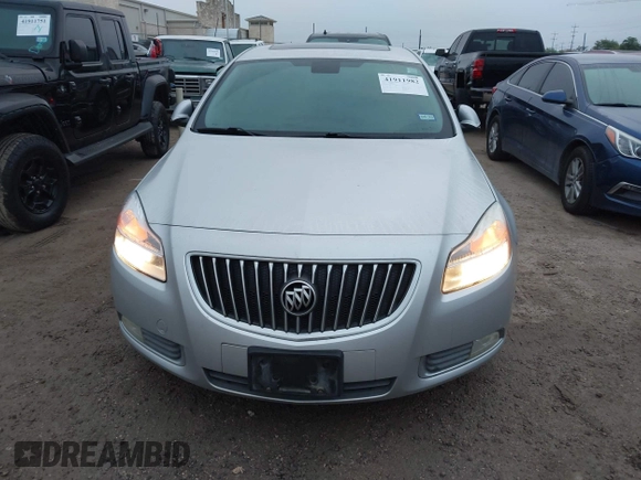 2011 Buick Regal CXL RL5 with VIN W04GT5GC1B1033048, listed as a IAAI auction lot 41911982 with 154,010 mi miles. Bid and sale history available at carsss.com. Image 6.