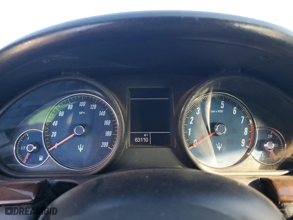 2008 Maserati GranTurismo with VIN ZAMGJ45A380041170, listed as a Copart auction lot 46138555 with 63,110 mi miles and Salvage Title. Bid and sale history available at carsss.com. Image 9.