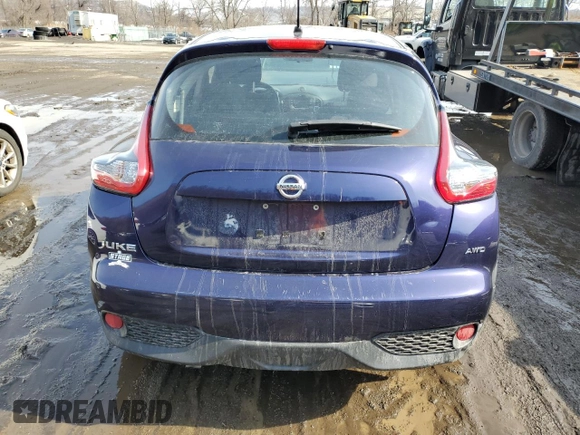 2016 Nissan Juke S with VIN JN8AF5MV2GT655411, listed as a Copart auction lot 46591855 with 73,823 mi miles and Salvage Title. Bid and sale history available at carsss.com. Image 6.