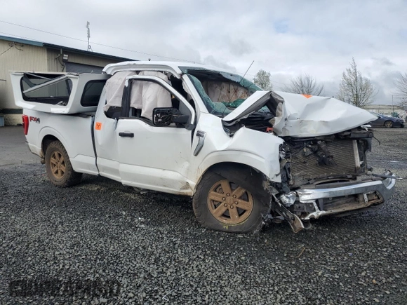 2021 Ford F-150 XL with VIN 1FTFX1E87MFB10721, listed as a Copart auction lot 52588485 with Not provided miles and Non repairable. Bid and sale history available at DreamBid. Image 4.