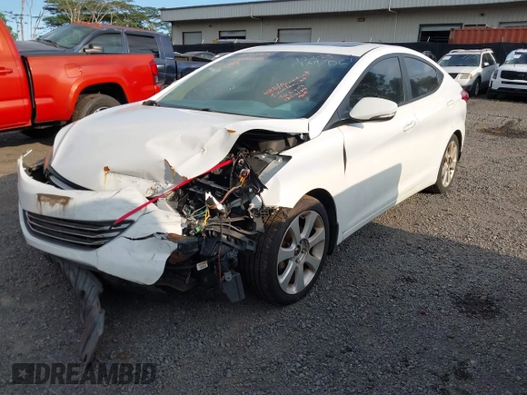2013 Hyundai Elantra Limited with VIN 5NPDH4AEXDH243125, listed as a IAAI auction lot 41402347 with 118,930 mi miles and . Bid and sale history available at DreamBid. Image 2.