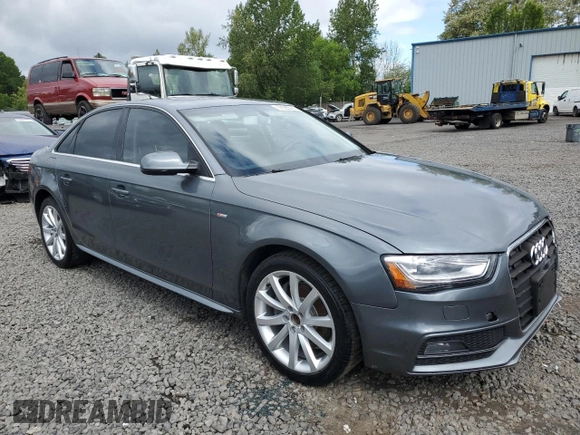 2014 Audi A4 Premium z VIN WAUAFAFL7EN011885, wystawiony jako Copart lot #57085035 z przebiegiem 101 088 mil mil oraz Czysty tytuł • Clean title. Historia ofert i sprzedaży dostępna na DreamBid. Obrazek 4.