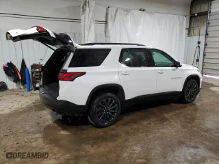 2022 Chevrolet Traverse RS with VIN 1GNEVJKW4NJ167128, listed as a Copart auction lot 49682625 with 51,857 mi miles and Salvage Title. Bid and sale history available at carsss.com. Image 3.