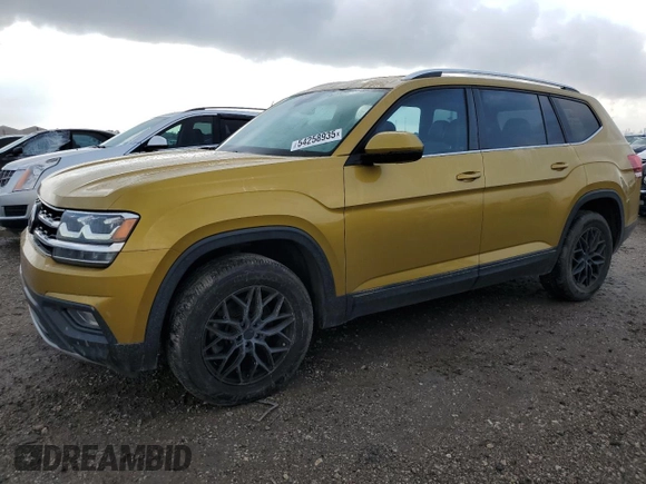 2018 Volkswagen Atlas SE z VIN 1V2LR2CA8JC527947, wystawiony jako Copart lot #54258935 z przebiegiem 126 541 mil mil oraz Szkoda całkowita • Salvage title. Historia ofert i sprzedaży dostępna na DreamBid. Obrazek 1.