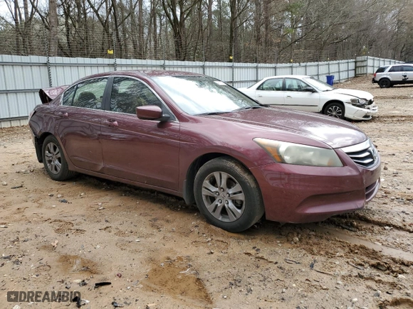 2011 Honda Accord Sdn LX-P with VIN 1HGCP2F43BA046001, listed as a Copart auction lot 47176945 with 186,385 mi miles and Salvage Title. Bid and sale history available at carsss.com. Image 4.