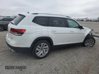 2021 Volkswagen Atlas SEL with VIN 1V2BR2CA2MC595550, listed as a Copart auction lot 45566115 with 57,244 mi miles and Salvage title. Bid and sale history available at DreamBid. Image 3.