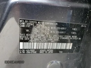 2016 Toyota RAV4 LE with VIN JTMZFREV1GJ090973, listed as a Copart auction lot 54513225 with Not Provided miles and Salvage Title. Bid and sale history available at DreamBid. Image 13.