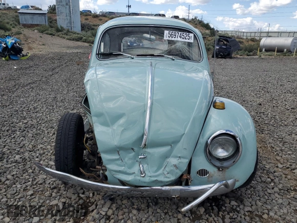 1964 Volkswagen Beetle with VIN 6441255, listed as a Copart auction lot 56974525 with 2,403 mi miles and Salvage title. Bid and sale history available at DreamBid. Image 5.