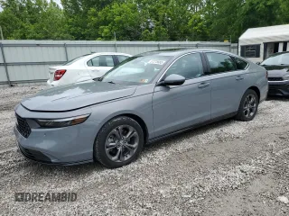 2024 Honda Accord EX-L с VIN 1HGCY2F67RA022180, выставлен на аукционе Copart как лот 57275885 с пробегом 14 132 миль миль и Списание • Salvage title. История ставок и продаж доступна на DreamBid. Изображение 1.
