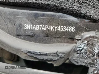 2019 Nissan Sentra SV with VIN 3N1AB7AP4KY453486, listed as a Copart auction lot 53346395 with Not Provided miles and Salvage Title. Bid and sale history available at DreamBid. Image 14.