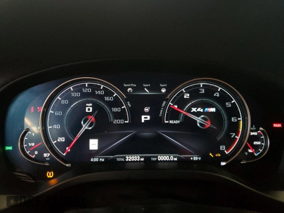 2020 BMW X4 M z VIN 5YMUJ0C06LLA99799, wystawiony jako Copart lot #65583704 z przebiegiem 32 033 mil mil oraz Szkoda całkowita • Salvage title. Historia ofert i sprzedaży dostępna na DreamBid. Obrazek 9.