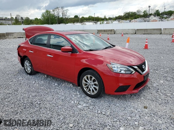 2018 Nissan Sentra S with VIN 3N1AB7AP4JY249673, listed as a Copart auction lot 55724445 with 54,161 mi miles and Salvage Title. Bid and sale history available at DreamBid. Image 4.