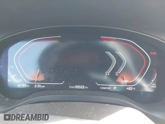 2024 BMW X3 sDrive30i with VIN 5UX43DP04R9W49345, listed as a IAAI auction lot 40539213 with 5,522 mi miles and . Bid and sale history available at DreamBid. Image 7.