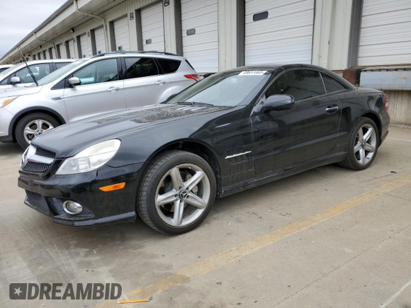 2009 Mercedes-Benz SL 550 with VIN WDBSK71F09F143389, listed as a Copart auction lot 49651665 with 110,204 mi miles and Salvage title. Bid and sale history available at DreamBid. Image 1.