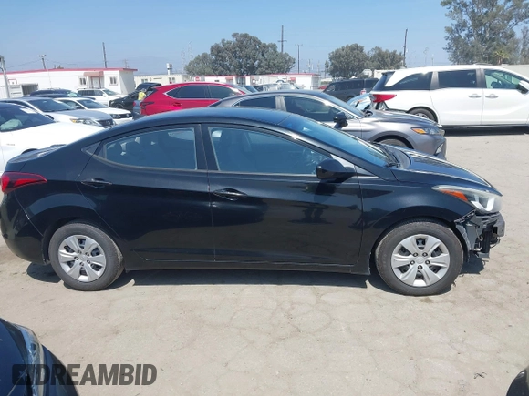 2016 Hyundai Elantra SE with VIN 5NPDH4AE7GH709372, listed as a IAAI auction lot 42515323 with 165,890 mi miles and . Bid and sale history available at DreamBid. Image 14.