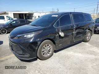 2021 Toyota Sienna LE with VIN 5TDKRKEC9MS048080, listed as a Copart auction lot 58227065 with 122,527 mi miles and Salvage title. Bid and sale history available at DreamBid. Image 1.