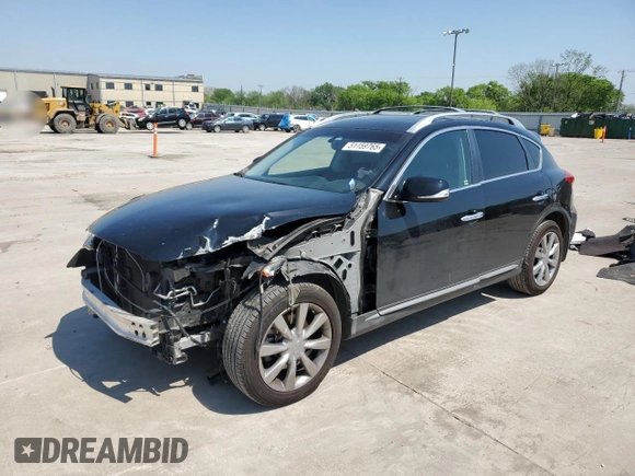 2017 Infiniti QX50 with VIN JN1BJ0RPXHM384740, listed as a Copart auction lot 51159765 with 129,516 mi miles and Salvage title. Bid and sale history available at DreamBid. Image 1.