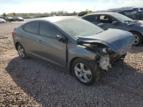 2013 Hyundai Elantra GLS PZEV with VIN 5NPDH4AE5DH365388, listed as a Copart auction lot 46154825 with 163,134 mi miles and Salvage Title. Bid and sale history available at carsss.com. Image 4.